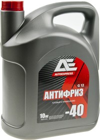 AE-01076, Антифриз красный -40C 10кг G12 RED AUTOEXPRESS