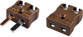 IM-T-MQ+FQ, Thermocouple Connector, Miniature, Quick Wire, Plug, Socket, Type T, IEC