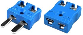 JM-K-MQ+FQ, Thermocouple Connector, Miniature, Quick Wire, Plug, Socket, Type K, JIS
