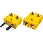 JM-J-MQ+FQ, Thermocouple Connector, Miniature, Quick Wire, Plug, Socket, Type J, JIS