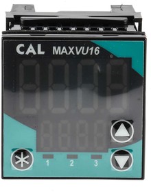 Фото 1/4 MV160MRR021U0, MAXVU16 1/16 DIN PID Temperature Controller, 48 x 48mm 1 Input, 2 Output Relay, 110 → 240 V ac Supply Voltage