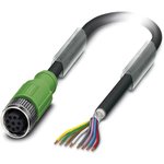 1522875, Sensor Cables / Actuator Cables SAC-8P-3.0-PUR/M12F S SH