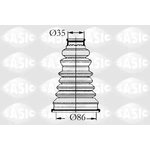 Пыльник ШРУС SASIC 4003432 RENAULT CLIO I 91-98/LOGAN нар. 35*86 L152