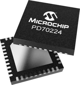 PD70224ILQ-TR, IC: PoE PD controller; QFN40; -40?85°C; Ch: 1; 55VDC; 95W; 2A