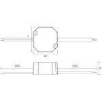 MINI24V/12W, Блок питания 24В, 12Вт, IP65, 0.5A, 50x48x24мм AcTEC