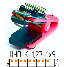Фото 1/2 Щуп-К-1.27-1x9 (APP50B1) Измерительный щуп для тестирования и программирования