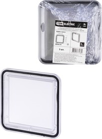 SQ0813-0010, Стекло для электрощитов СПЭ-1 (поликарбонат 117х117) Упак. (5шт.) TDM Electric