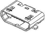 Фото 1/7 47346-1001, USB Connectors uUSB B Rec BotMt Flangeless SMT