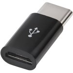 Адаптер-переходник Red Line Micro USB - Type-C пластик, черный