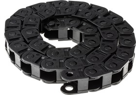 Фото 1/2 10.015.038.0, 10, e-chain Black Cable Chain - Flexible Slot, W26 mm x D23mm, L1m, 38 mm Min. Bend Radius, Igumid G