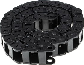 Фото 1/3 10.025.038.0, 10, e-chain Black Cable Chain - Flexible Slot, W36 mm x D23mm, L1m, 38 mm Min. Bend Radius, Igumid G
