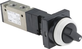 Фото 1/3 VZM550-01-34B, Twist Selector 5/2 Pneumatic Manual Control Valve VZM500 Series, Rc 1/8, 1/8in, III B