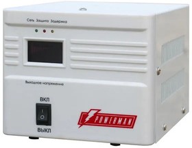 Фото 1/3 Источник бесперебойного питания PowerMan Стабилизатор напряжения Powerman AVS 500 A (6121481) AVS 500 A (946335)