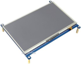 Фото 1/4 Модуль дисплея ACD18-RA418 Waveshare 7" резистивный сенсорный дисплей без корпуса, 1024*600 IPS матрица, вход HDMI, питание по USB, для