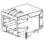 43202-8104, 43202 Series Female RJ45 Connector, Through Hole, Cat3, Cat4