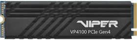 Фото 1/7 SSD M.2 Viper 2.0Tb VP4100 Series  VP4100-2TBM28H  (PCI-E 4.0 x4, up to 5000/4400MBs, 3D TLC, Phison E16, TBW 3600Tb, 22х80mm, heatsink)