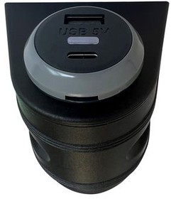 PVPRO-AC-ASSY, Charger Kit, Car, 2x USB-C / USB-A, 3.6A, Black