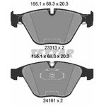 2331303, Колодки тормозные дисковые передн BMW: 3 06-, 3 Touring 06- ...