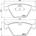 2331303, Колодки тормозные дисковые передн BMW: 3 06-, 3 Touring 06- ...