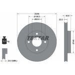 92096203, Диск тормозной FORD: FIESTA IV 95-02, FIESTA V 01-, FIESTA фургон 96- ...