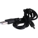 AK-DC-03, Кабель, вилка USB A, вилка DC 3,5x1,35, прямой, черный, 0,8м