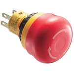 AB6E-3BV02PTRM, Emergency Stop Switches / E-Stop Switches 16mm X6 E-Stop 30mm 2NC