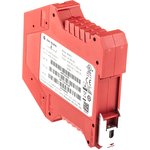 440R-B23020, Single-Channel Safety Switch/Interlock Safety Relay, 24V ac/dc ...