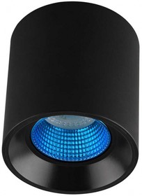 Denkirs DK3090-BK+CY Светильник накладной IP 20, 10 Вт, GU5.3, LED, черный/голубой, пластик