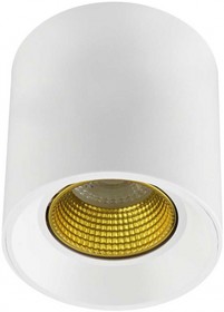 Denkirs DK3090-WH+YE Светильник накладной IP 20, 10 Вт, GU5.3, LED, белый/желтый, пластик