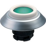 NDL GN, Elan Series Green Illuminated Push Button Head, 22mm Cutout, IP69K