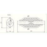 00.20, Пламегаситель универсальный пламегаситель 170x90x390, труба D55