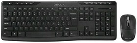 Фото 1/3 Клавиатура + мышь Delux ОМ-06+M105 Black