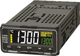 E5GC-RX2DCM-000, E5GC PID Temperature Controller, 24 x 48mm, 1 Output Relay, 24 V ac/dc Supply Voltage
