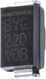 Фото 1/5 200V 2A, Ultrafast Rectifiers Diode, 2-Pin DO-214AC BYG22D-E3/TR3