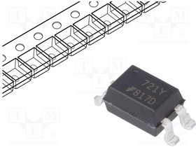 FOD817DS, Transistor Output Optocouplers Phototransistor Output