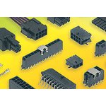 43650-0302, Headers & Wire Housings MicroFit 3.0 SR RA TH Peg 30Au 3Ckt