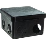 Коробка распаячная ОП 80х80х50мм черная IP54 КО-52010080-032