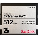 Карта памяти SanDisk Extreme PRO CFast 2.0 525/450 MB/s 512Gb (3500x) (SDCFSP-512G-G46D)