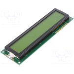 PC2002LRU-LWT-H-Q, Дисплей: LCD, алфавитно-цифровой, STN Positive, 20x2, LED, PIN: 14