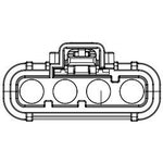 45141-0401, Rectangular Cable Assemblies MULTICAT 4CKT CPA 300MM AWG8 FEM