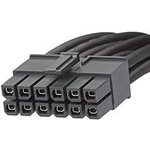 45136-1203, Cable Assembly 0.3m Mega-Fit to Mega-Fit 12 to 12 POS F-F ...