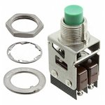 2PB273-T2, Switch Push Button N.O./N.C. DPDT Round Button 5A 120VAC 30VDC Momentary Contact Solder Panel Mount