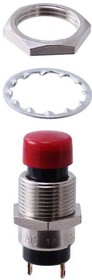 SB4011NOHC-2C, Pushbutton Switches SPST OFF-(ON) NO 3A RED CAP