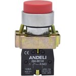 Button XB2-BL42 without illumination red 1NC (ANDELI)