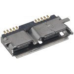 897-10-010-40-300002, USB Connectors MICRO USB 3.0,TYPE B HORZ SMT, T/R