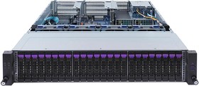 Сервер OpenYard RS2B3I-56 2U/24SFF (SAS/SATA)/2x4310(2.1-3. 3GHz/18Mb/12c/24t)/2x32Gb RDIMM/2x480Gb SATA SSD 1 DWPD/2xGE/2x1600W/W3Base