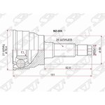 MZ-009, Шрус наружный MAZDA 323/FAMILIA/626/CRONOS FE 87-98 4WD