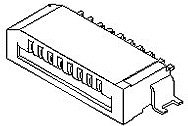 Фото 1/3 52793-0470, 52793 1mm Pitch 4 Way Right Angle Female FPC Connector, Non-ZIF