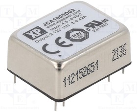 JCA1005D02, Isolated DC/DC Converters - Through Hole DC-DC CONV, DIP 2 O/P, 2:1 IN, 10W
