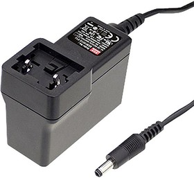 Фото 1/4 GEM30I24-P1J, 30W Plug-In AC/DC Adapter 24V dc Output, 1.25A Output